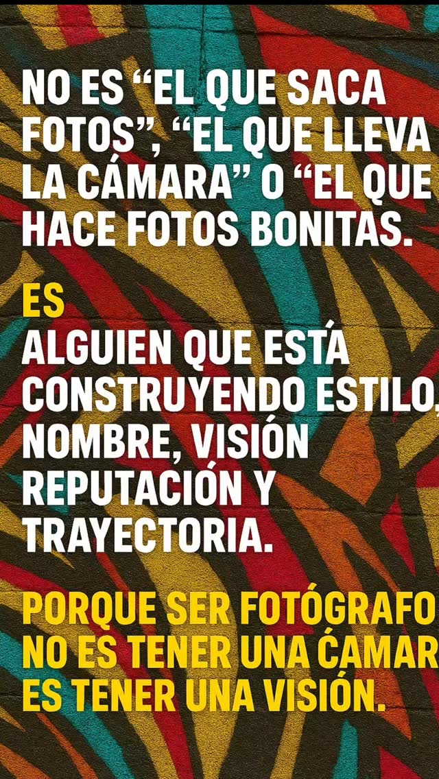 📸 No es solo disparar. Es construir una mirada.
Una forma de estar en el mundo.

Habla de visión, de estilo, de reputación.
De lo que hay detrás de cada imagen que vibra con la calle, con el deporte, con la emoción real.

Cada foto que tomamos es una declaración.

Una forma de decir: “Yo estuve ahí. Esto pasó. Esto importa.”

🔁 Compartilo si también creés que la fotografía es más que técnica.
💬 ¿Qué te mueve a levantar la cámara